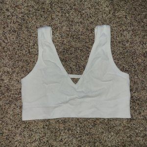 Small white sports bra